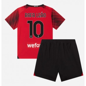 AC Milan Rafael Leao #10 Domaci Dres za Dječji 2023-24 Kratak Rukavima (+ kratke hlače)